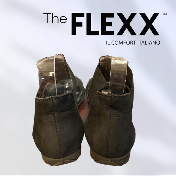 The Flexx Black Band Together Leather Sandals 7.5 - Picture 4 of 5